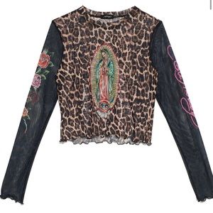 Ed Hardy Y2K mesh top